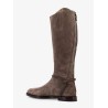 Suede boots with Monili detail