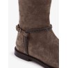 Suede boots with Monili detail