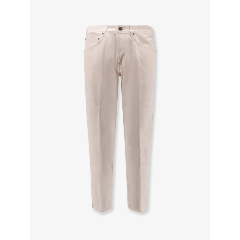 White denim trousers