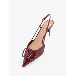 Valentino Garavani patent leather slingback pumps
