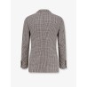 Madras wool blend blazer