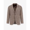 Madras wool blend blazer