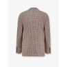 Madras wool blend blazer