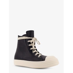 Leather high-top sneakers