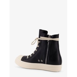 Leather high-top sneakers