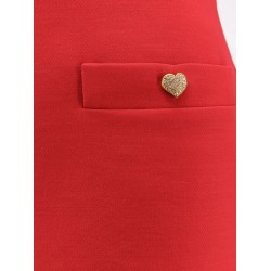 Crepe Couture skirt with Heart jewel buttons
