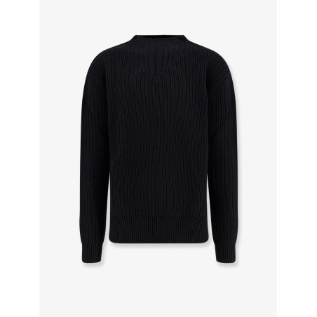 Fisherman Round Neck virgin wool sweater