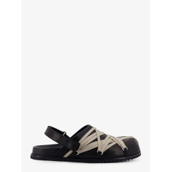 Megalaced leather Mule