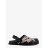 Megalaced leather Mule
