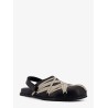 Megalaced leather Mule