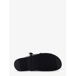 Megalaced leather Mule