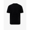 Cotton piquet T-shirt with flocked FF motif