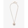 Coeur Royal metal, enamel and crystals necklace