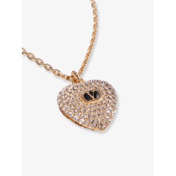 Coeur Royal metal, enamel and crystals necklace
