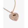 Coeur Royal metal, enamel and crystals necklace