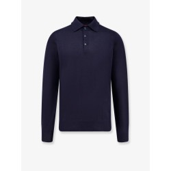 Cashmere and cotton polo shirt