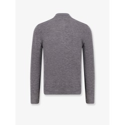 Wool polo sweater