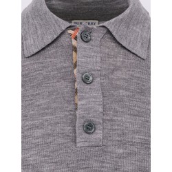 Wool polo sweater