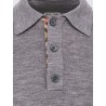 Wool polo sweater