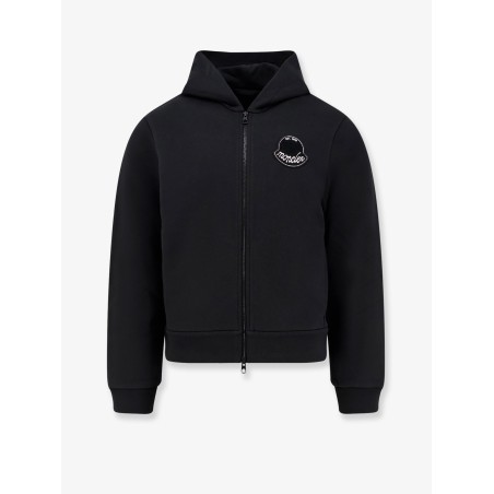 Cotton sweatshirt with Logo patch