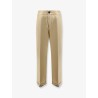 Burberry Check cuffed cotton trousers