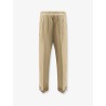 Burberry Check cuffed cotton trousers