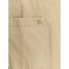 Burberry Check cuffed cotton trousers