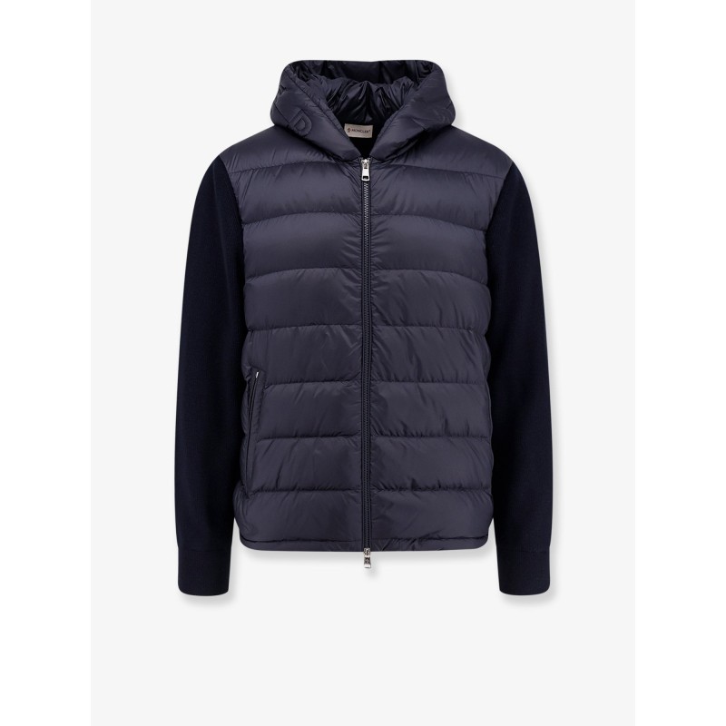 Virgin wool cardigan/jacket with padded inserts