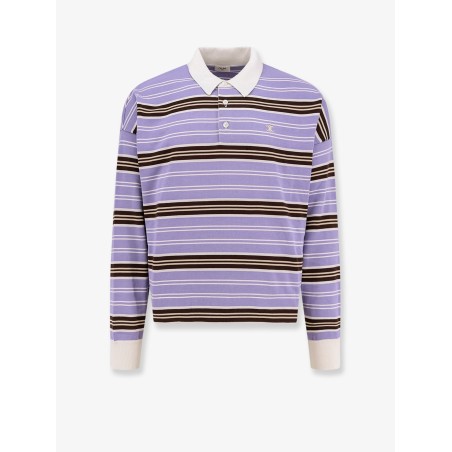 Cotton striped polo shirt