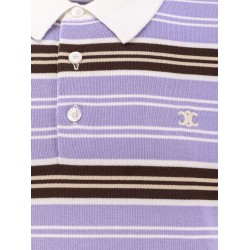 Cotton striped polo shirt