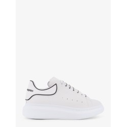 Oversize leather low-top sneakers