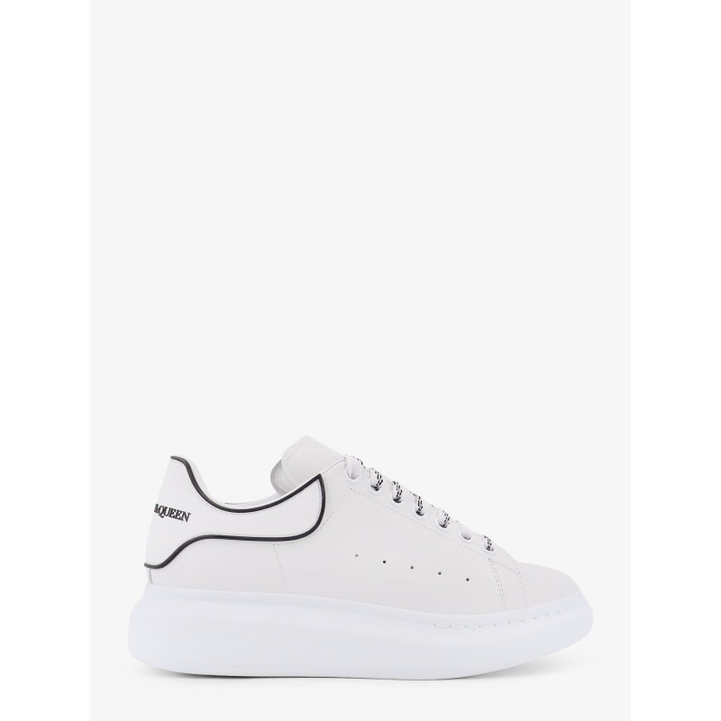 Oversize leather low-top sneakers
