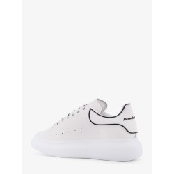 Oversize leather low-top sneakers