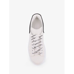 Oversize leather low-top sneakers