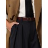 Reversible leather belt