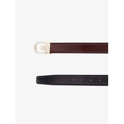 Reversible leather belt