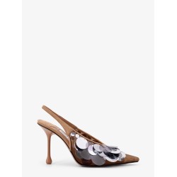 Isa 95 mesh and sequins slingback décolleté