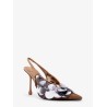 Isa 95 mesh and sequins slingback décolleté