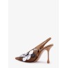 Isa 95 mesh and sequins slingback décolleté