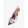 Isa 95 mesh and sequins slingback décolleté
