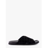 Leather slides with all-over GG motif