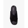 Leather slides with all-over GG motif
