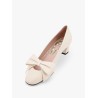 Valentino garavani bowow leather décolleté with bow detail