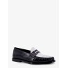Vivienne leather loafer with perforated triomphe logo