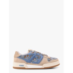 Suede sneakers with ff inserts