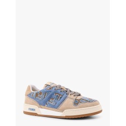 Suede sneakers with ff inserts
