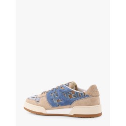 Suede sneakers with ff inserts