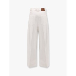 Cotton and linen trouser