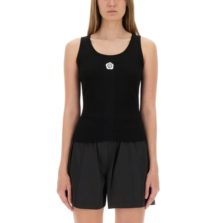 TANK TOP WITH EMBROIDERY "BOKE FLOWER 2.0"