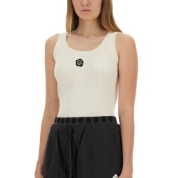 TANK TOP WITH EMBROIDERY "BOKE FLOWER 2.0"